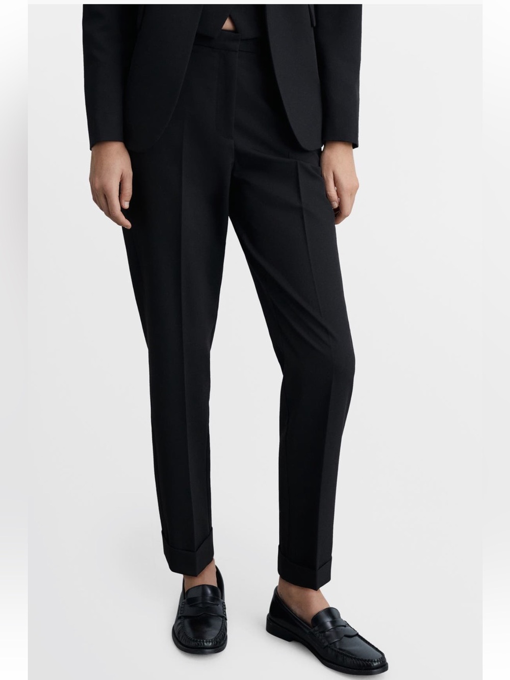MANGO Straight Leg Suit Pants SZ-6 New